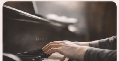 Piano performance — close up hands